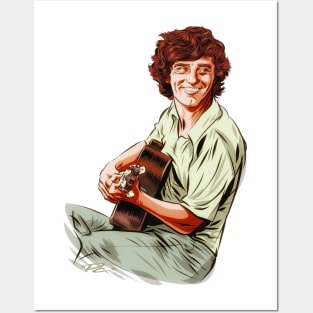 Mickey Newbury - An illustration by Paul Cemmick Posters and Art